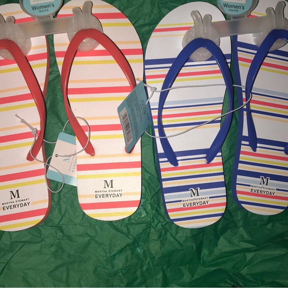 New Martha Stewart Flip Flops